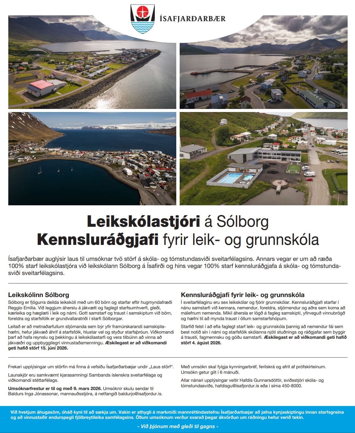 Leikskólastjóri á Sólborg